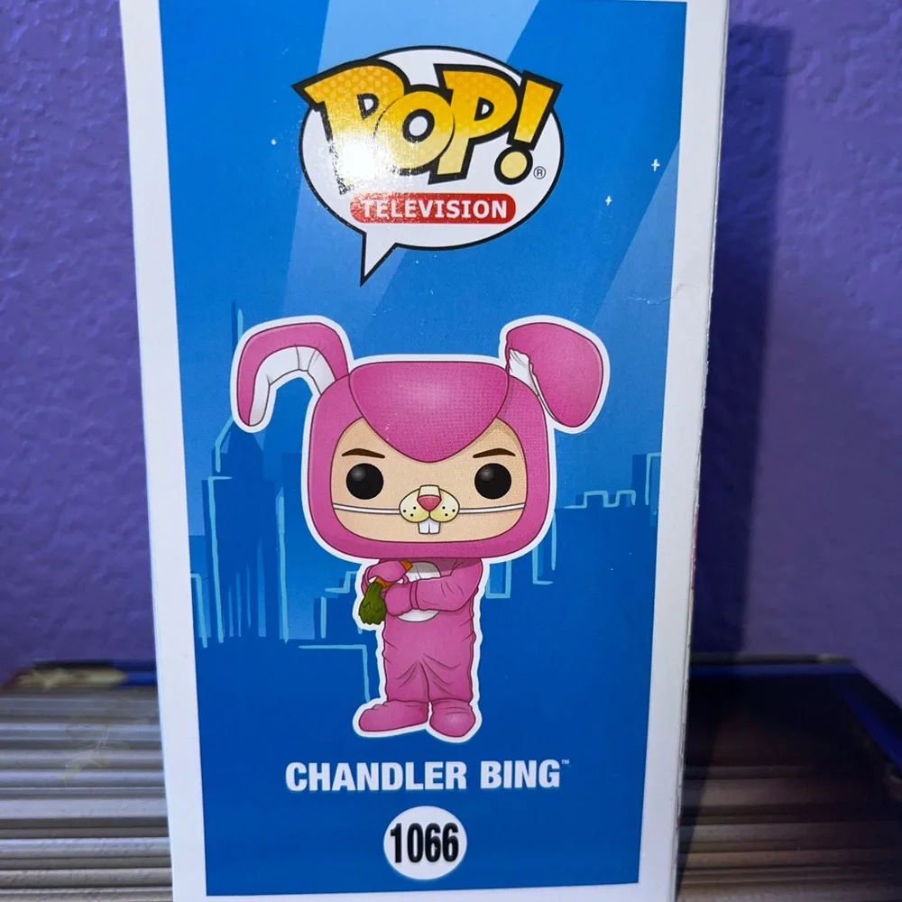 Funko Pop Friends Chandler Bing Pink Bunny Figure